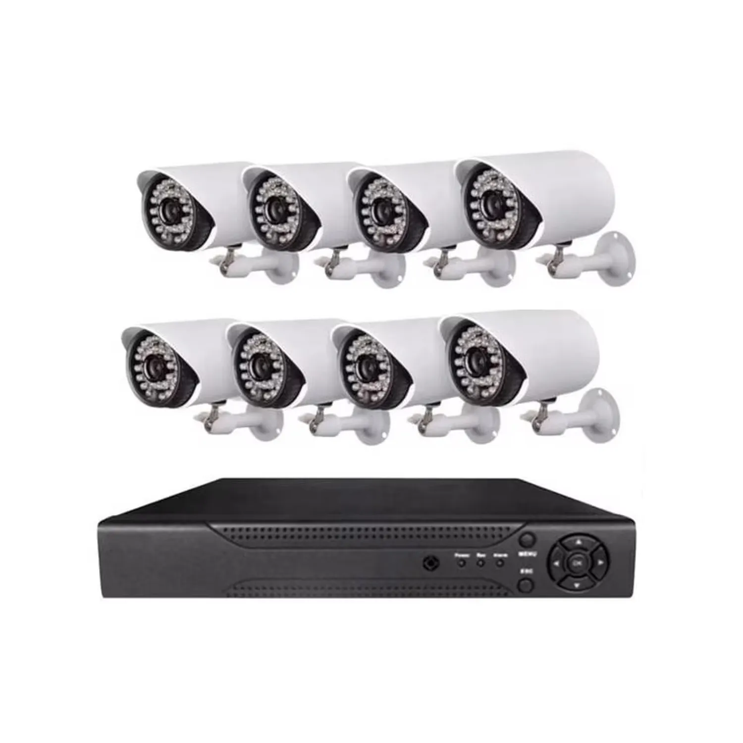 Kit de 8 cámaras de seguridad Full HD para comercios